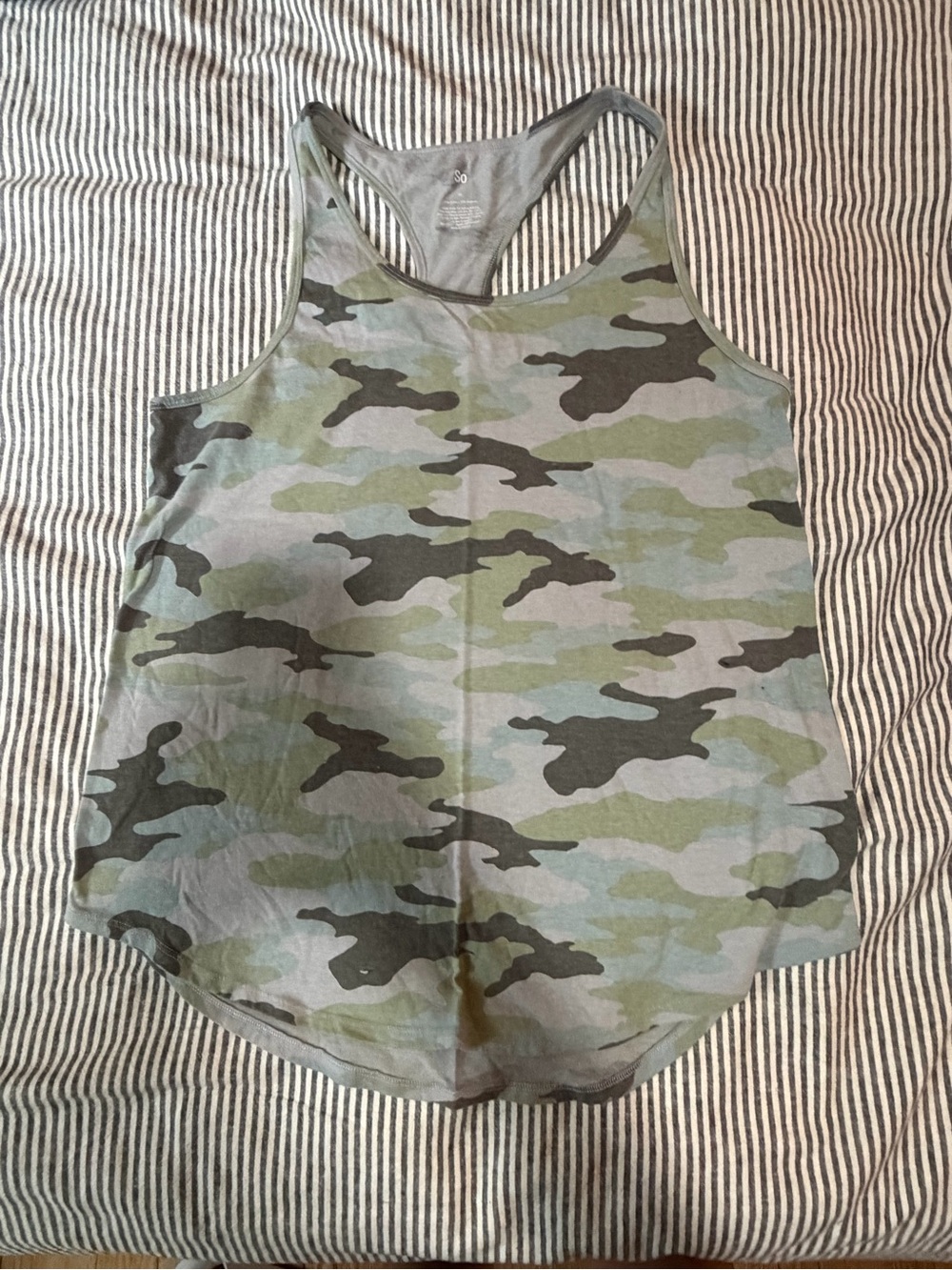 Camo Racerback Tank Top - Green
